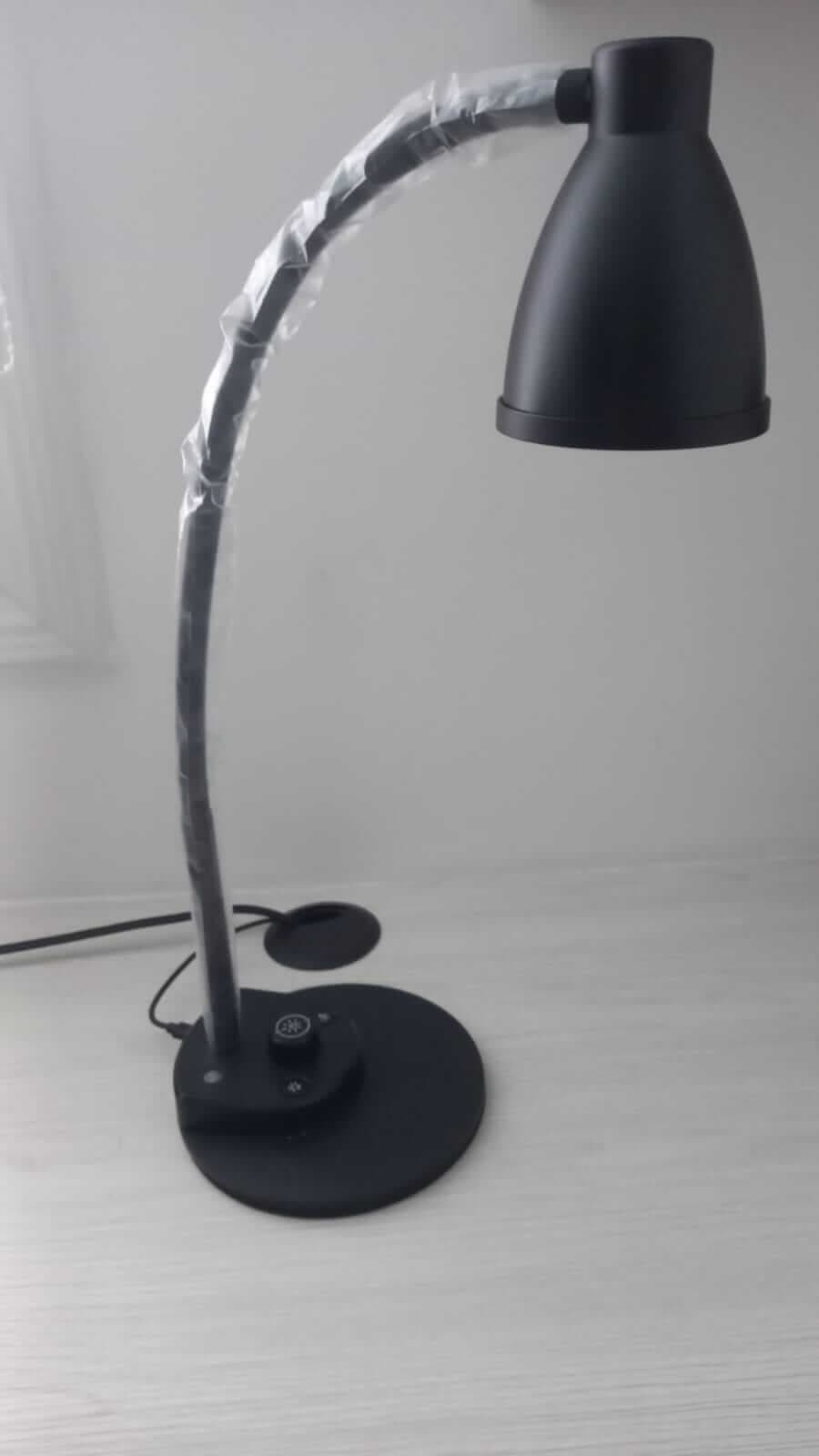 BOHON LED Desk Lamp with USB Charging Port 3 Color Modes Dimmable Reading Light Intelligent Induction Auto Dimming Task Lamp Flexible Gooseneck Table Lamp for Bedside Office, AC Adapter Include